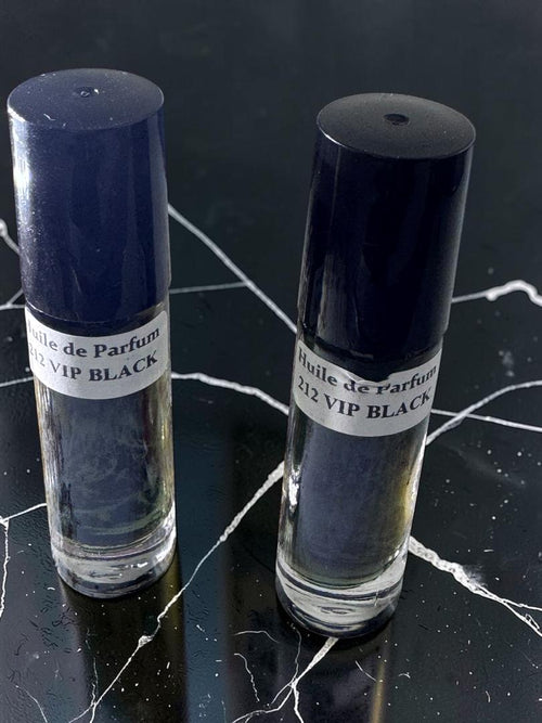 212 VIP Black inspired perfume oil, 10ml roll-on